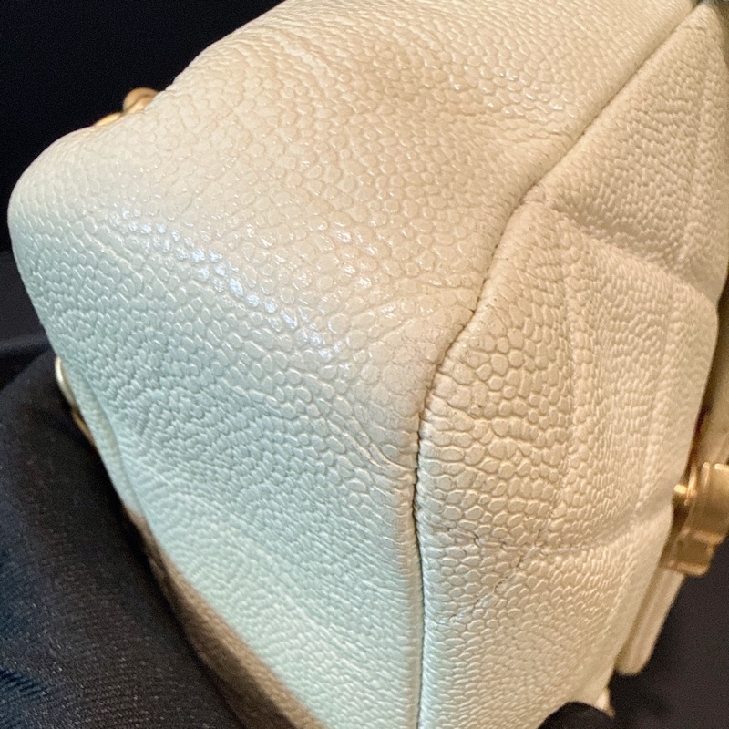 Chanel✨ Ado荔枝皮革小號雙肩包後背包 芯片款-16