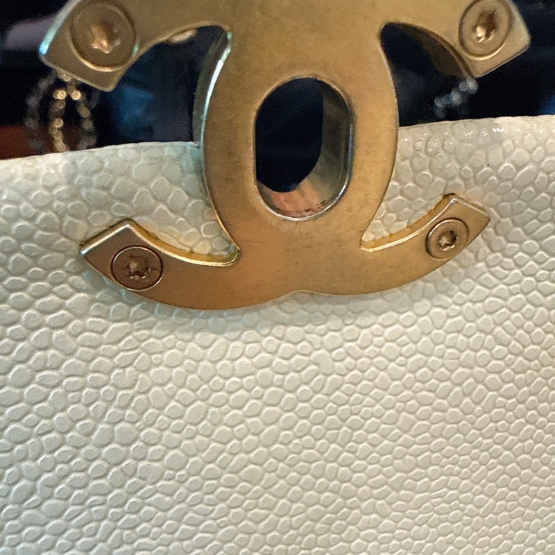 Chanel✨ Ado荔枝皮革小號雙肩包後背包 芯片款-29