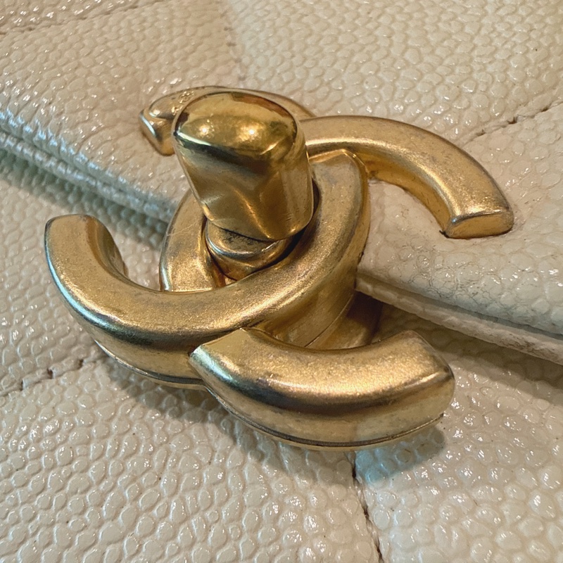 Chanel✨ Ado荔枝皮革小號雙肩包後背包 芯片款-30