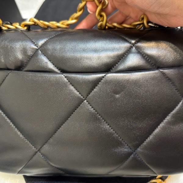 香奈兒19口蓋包/經典黑金 日本🇯🇵機場購證-7