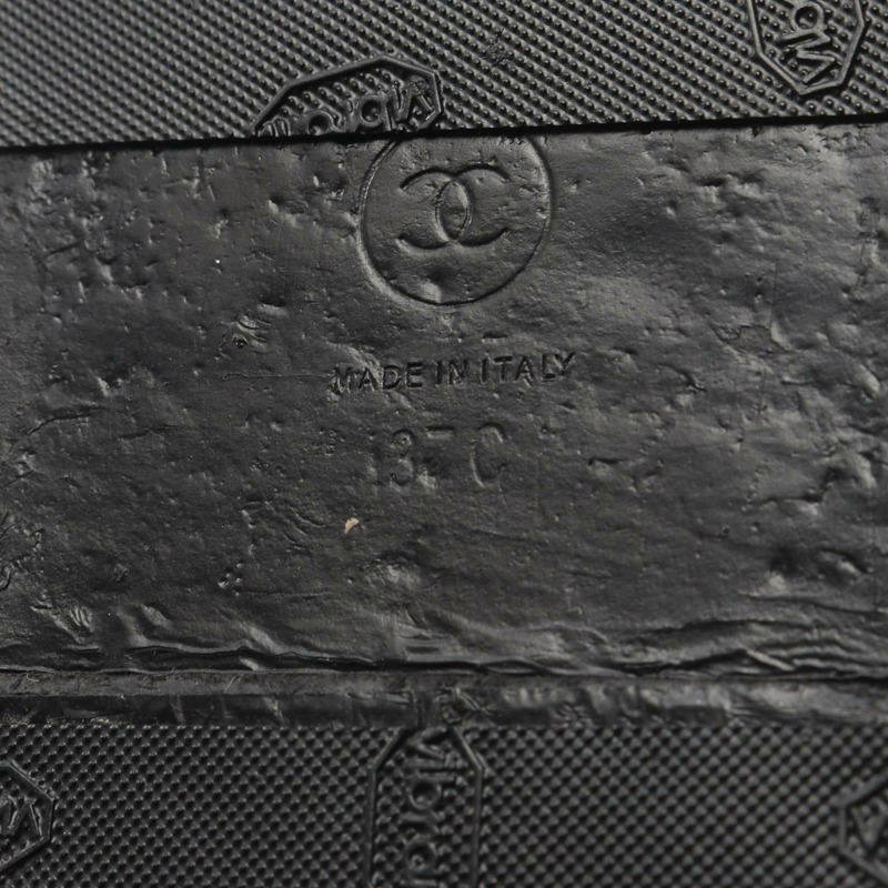 香奈兒 (CHANEL) 19 dix-neuf 19 涼鞋 G35927 黑色皮革 二手 女款-5