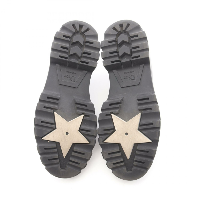 Dior黑色平底皮樂福鞋，女款，36碼，二手，附Logo-3