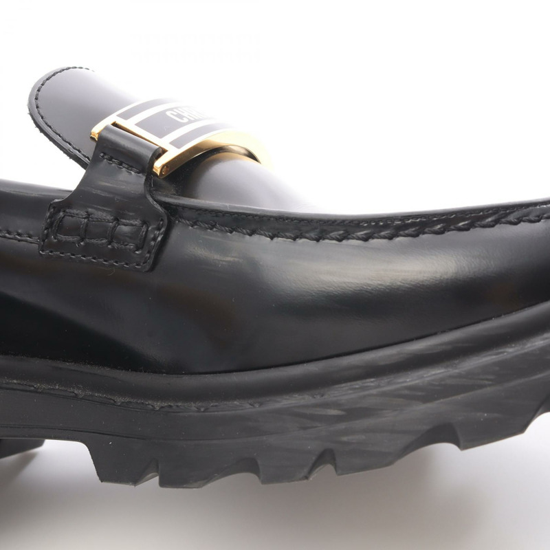 Dior黑色平底皮樂福鞋，女款，36碼，二手，附Logo-7