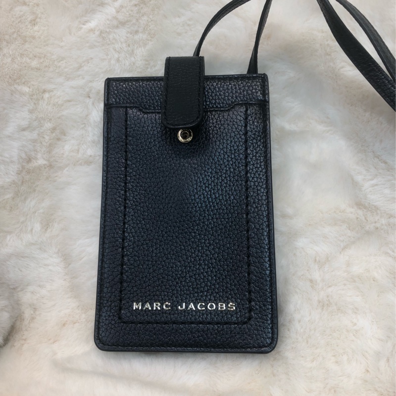 Marc Jacob 黑色牛皮手機袋 XC297-0
