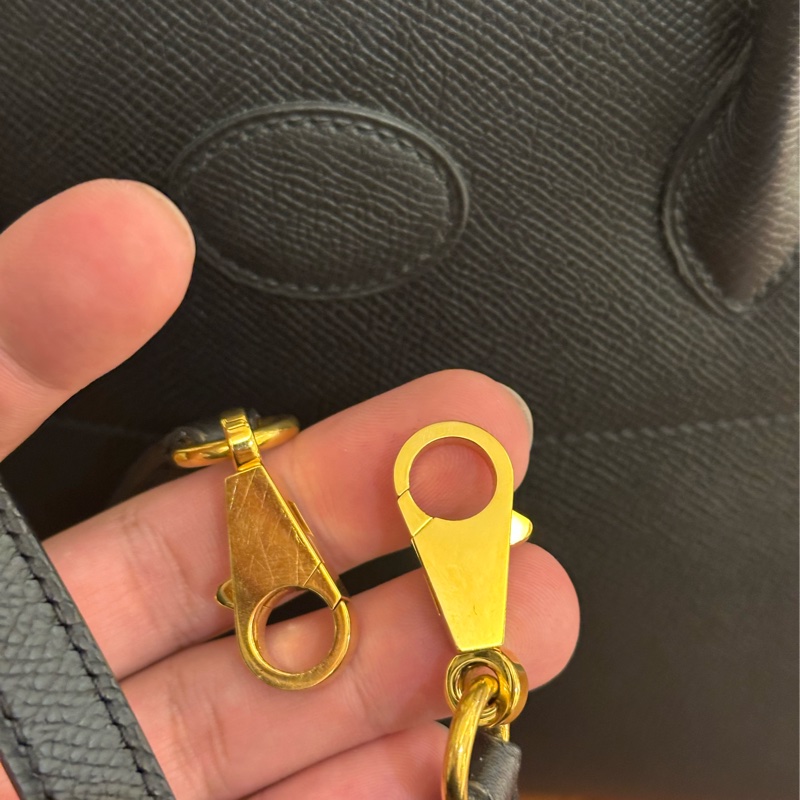 HERMES 黑金釦BOLIDE25 手提兩用包 超級夯尺寸-12