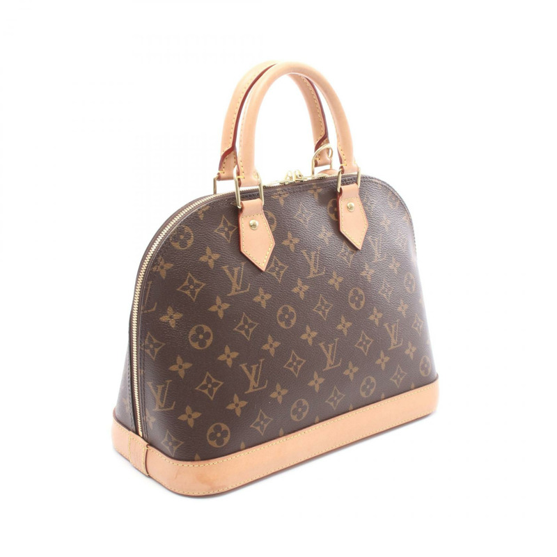 路易威登 Alma 手提包 M53151 Monogram 皮革棕色二手女士 LV-1