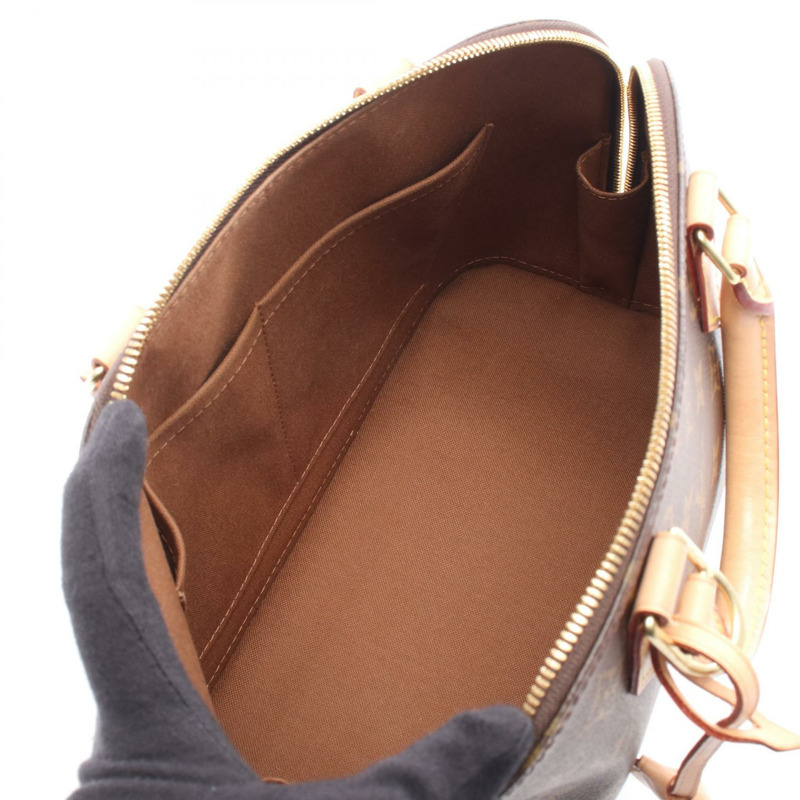 路易威登 Alma 手提包 M53151 Monogram 皮革棕色二手女士 LV-2