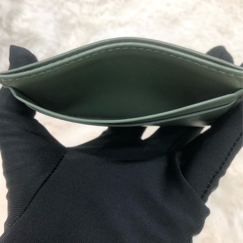 Loewe 綠色緹花卡包 XC004-7