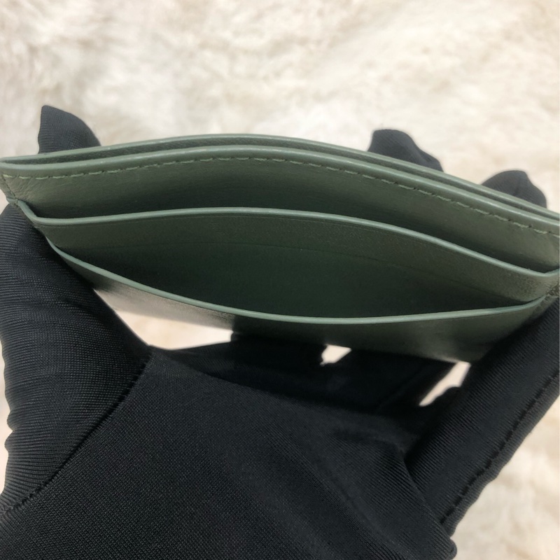 Loewe 綠色緹花卡包 XC004-8