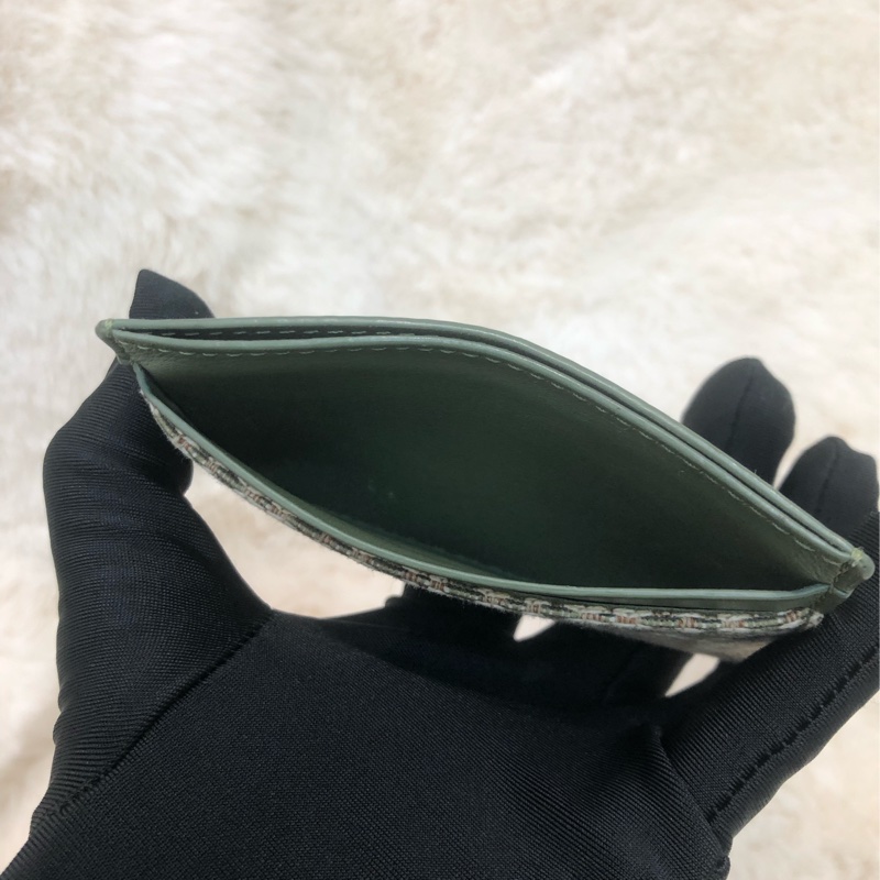 Loewe 綠色緹花卡包 XC004-10