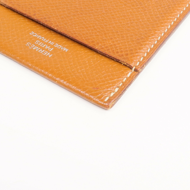 HERMES Epsom皮革Card Case卡片套Gold-9