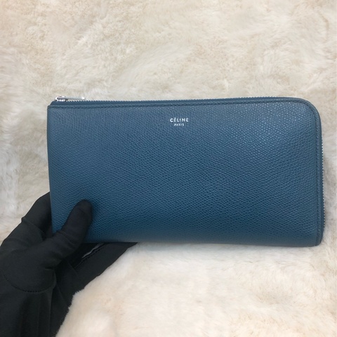 CELINE 藍色 銀包 + 散子包 XA444