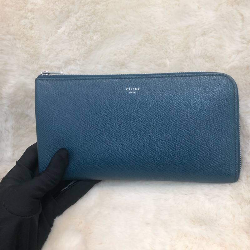 CELINE 藍色 銀包 + 散子包 XA444-0