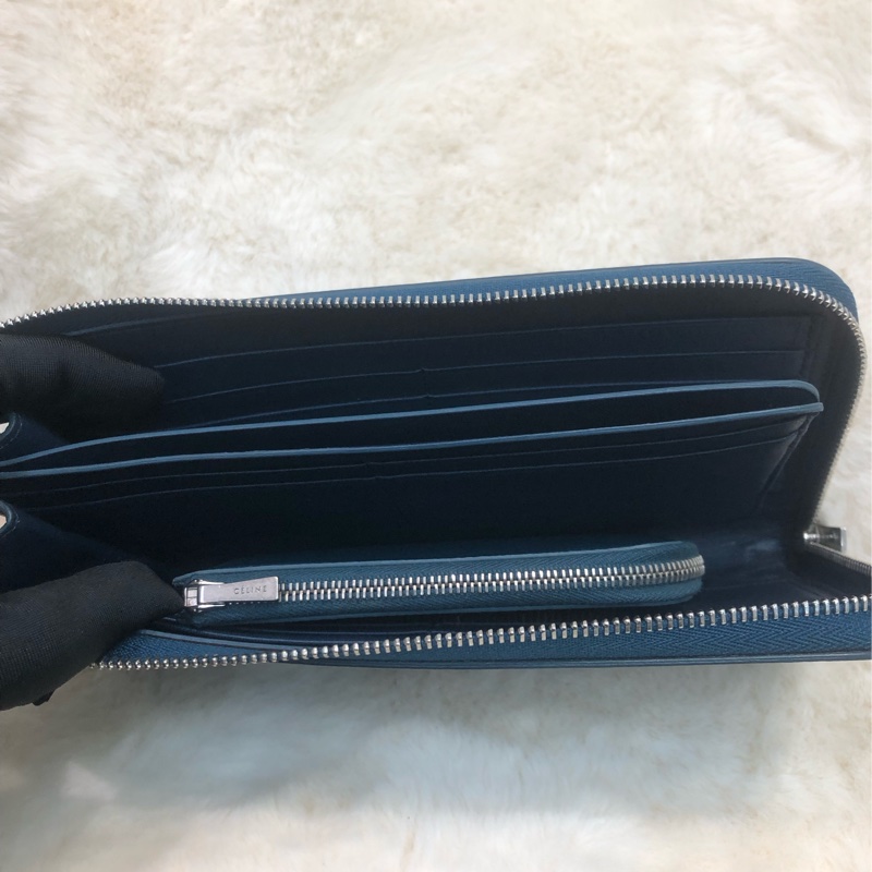 CELINE 藍色 銀包 + 散子包 XA444-9