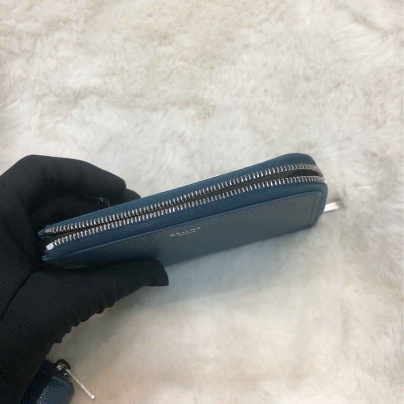 CELINE 藍色 銀包 + 散子包 XA444-14