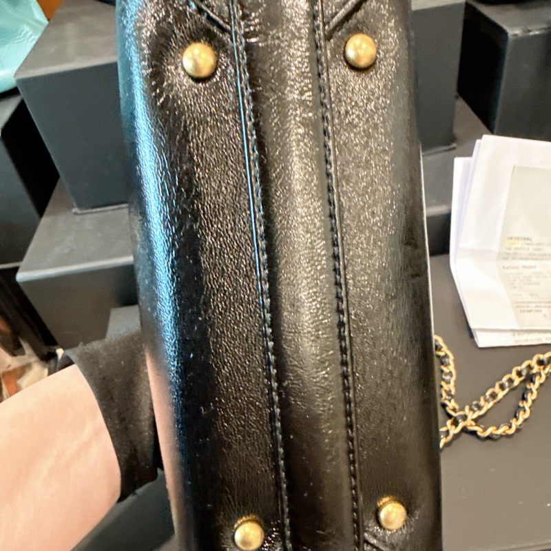 CHANEL✨2024A 菱格紋皮穿鏈手提包醫生包mini 芯片-3