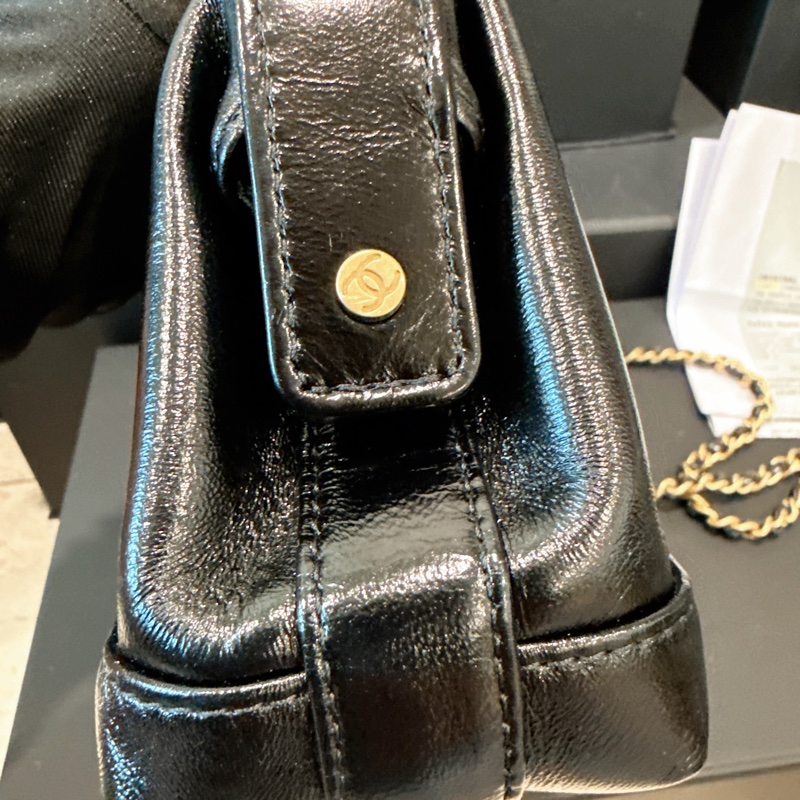 CHANEL✨2024A 菱格紋皮穿鏈手提包醫生包mini 芯片-15