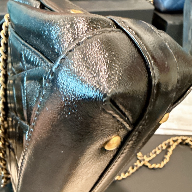 CHANEL✨2024A 菱格紋皮穿鏈手提包醫生包mini 芯片-19