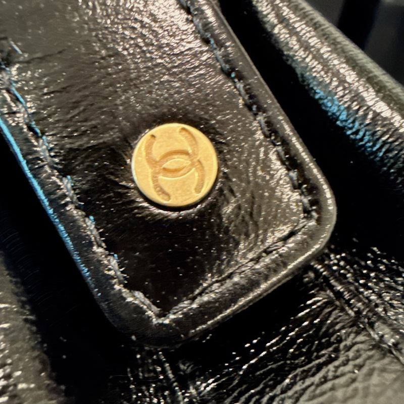 CHANEL✨2024A 菱格紋皮穿鏈手提包醫生包mini 芯片-35