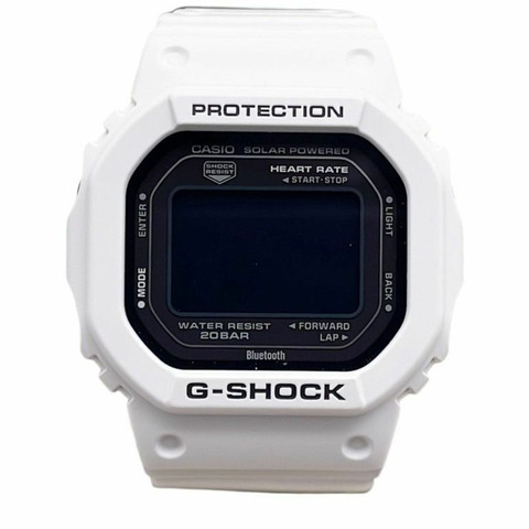 卡西歐 G-SHOCK GSQUAD 5600 系列 DWH56007JR 男士電子錶，黑色/白色配色，樹脂錶殼