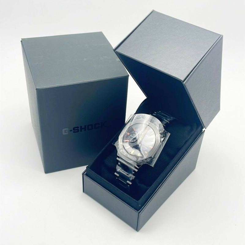 卡西歐 G-SHOCK 全金屬 2100 系列 GMB2100BPC1AJF 黑色不鏽鋼男士手錶-2