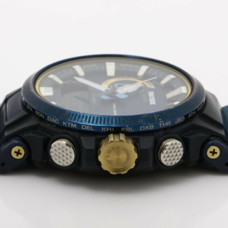 卡西歐 Pro Trek Climber 系列 PRW61SS2JR 海軍藍樹脂/不鏽鋼男士腕錶 50 週年紀念款-1