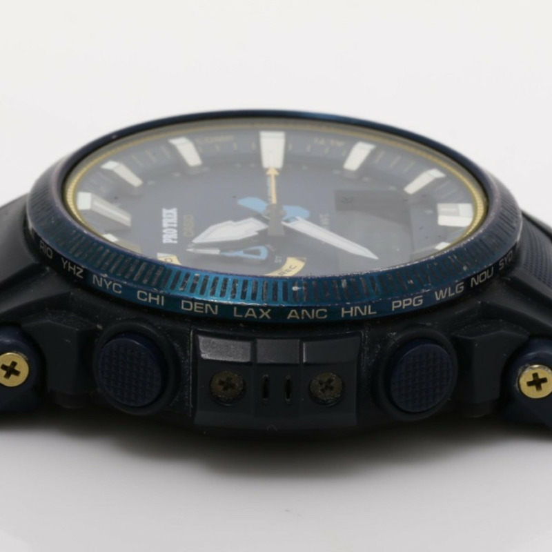 卡西歐 Pro Trek Climber 系列 PRW61SS2JR 海軍藍樹脂/不鏽鋼男士腕錶 50 週年紀念款-2