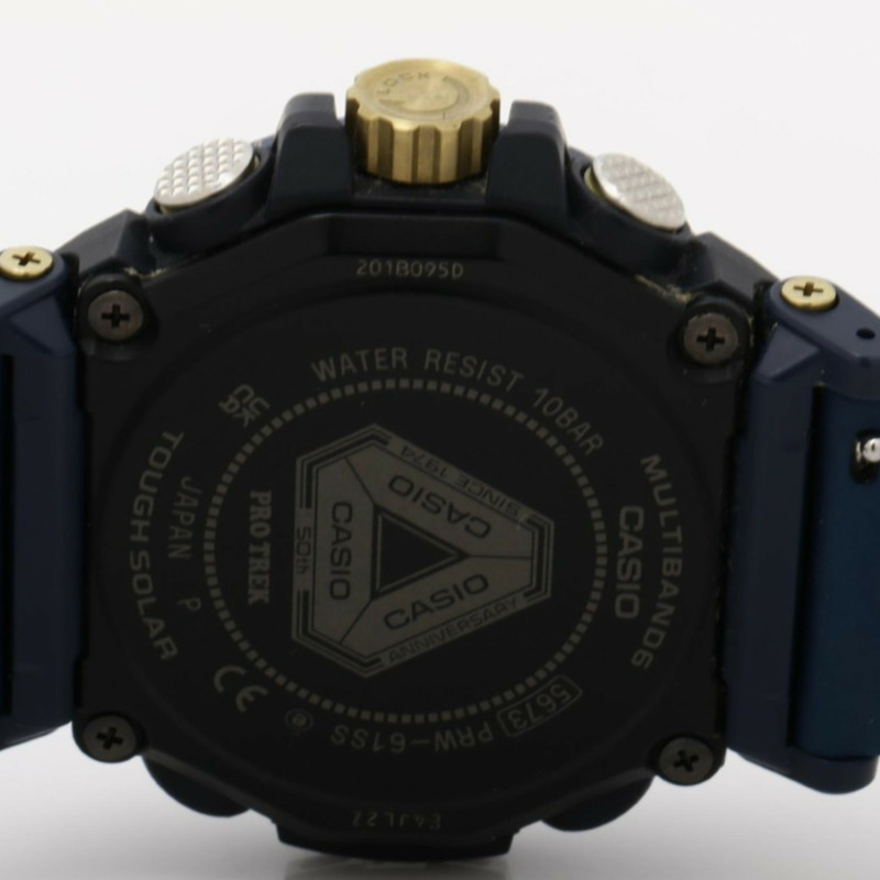 卡西歐 Pro Trek Climber 系列 PRW61SS2JR 海軍藍樹脂/不鏽鋼男士腕錶 50 週年紀念款-3