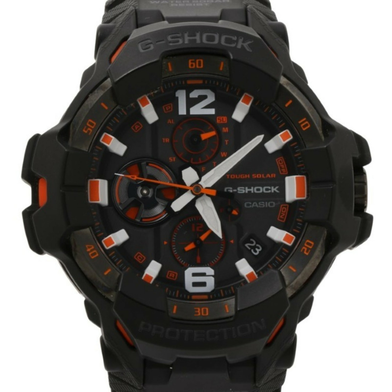 卡西歐 G-SHOCK MASTER OF G AIR GRAVITYMASTER GRB3001A4JF 黑色碳纖維/樹脂/不鏽鋼男士模擬腕錶-0