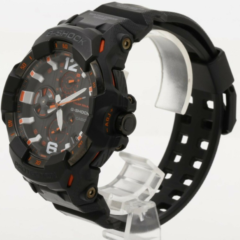 卡西歐 G-SHOCK MASTER OF G AIR GRAVITYMASTER GRB3001A4JF 黑色碳纖維/樹脂/不鏽鋼男士模擬腕錶-1