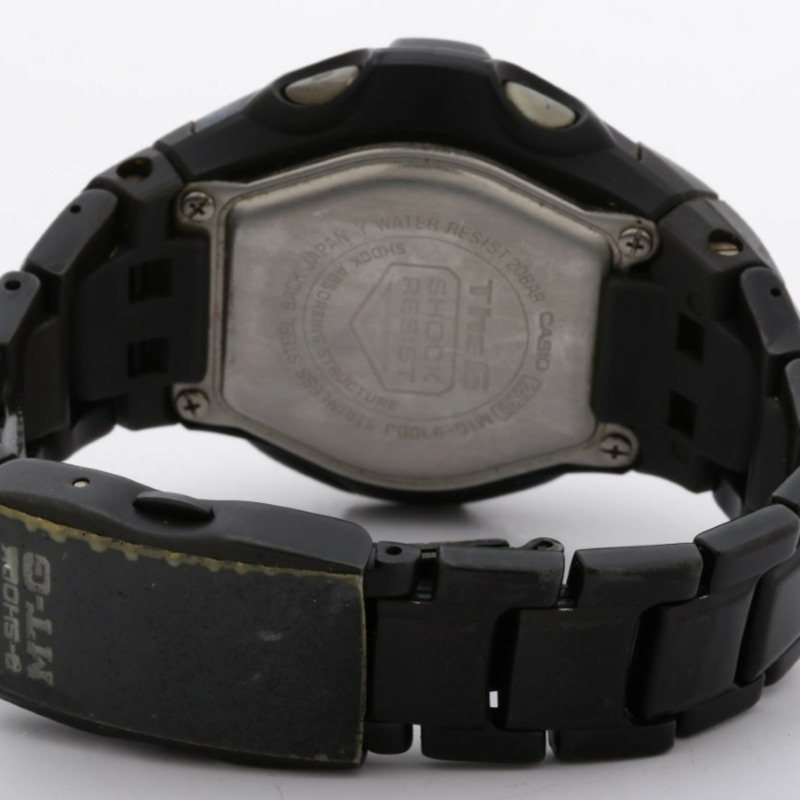 卡西歐 G-SHOCK MTG910DJ 黑色不鏽鋼男士數位手錶-4