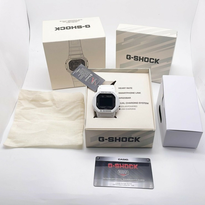 卡西歐 G-SHOCK GSQUAD 5600 系列 DWH56007JR 男士電子錶,黑色/白色配色,樹脂錶殼-2