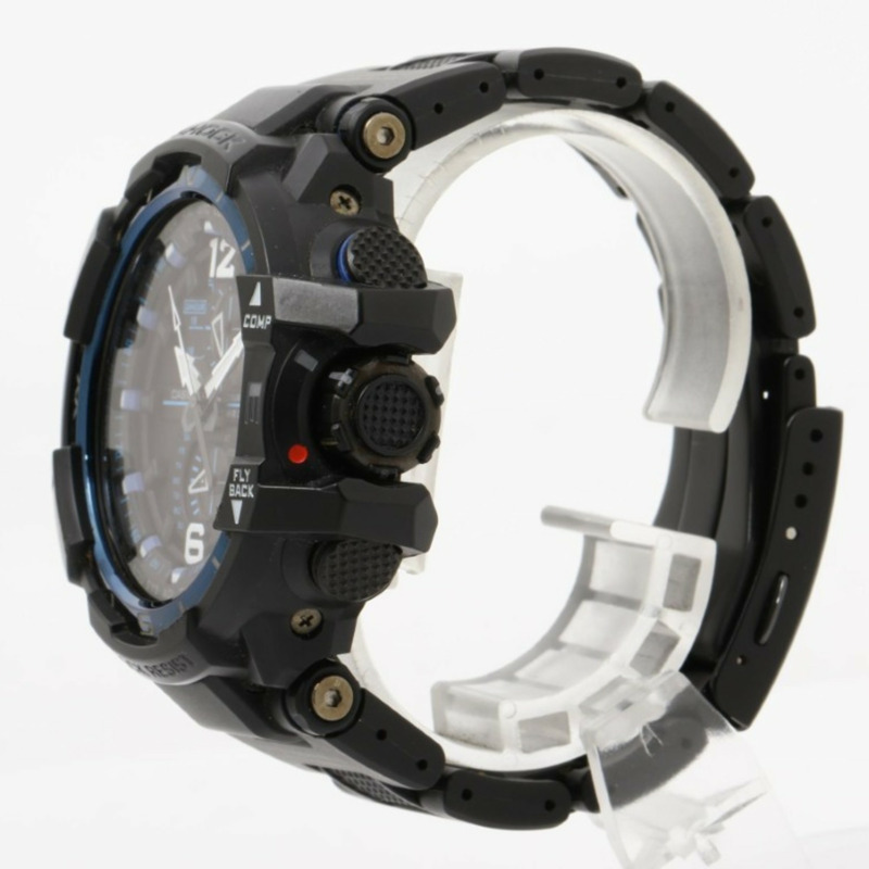 卡西歐 G-SHOCK MASTER OF G AIR GRAVITYMASTER GWA1100FC1AJF 黑色樹脂男士模擬手錶-1