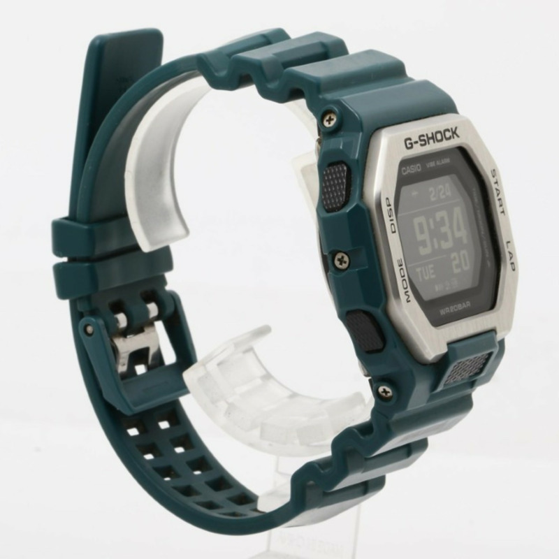 卡西歐 G-SHOCK GLIDE GBX100 系列黑色綠色樹脂/不鏽鋼男士數位手錶-2