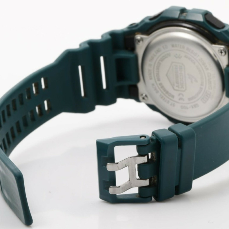 卡西歐 G-SHOCK GLIDE GBX100 系列黑色綠色樹脂/不鏽鋼男士數位手錶-4