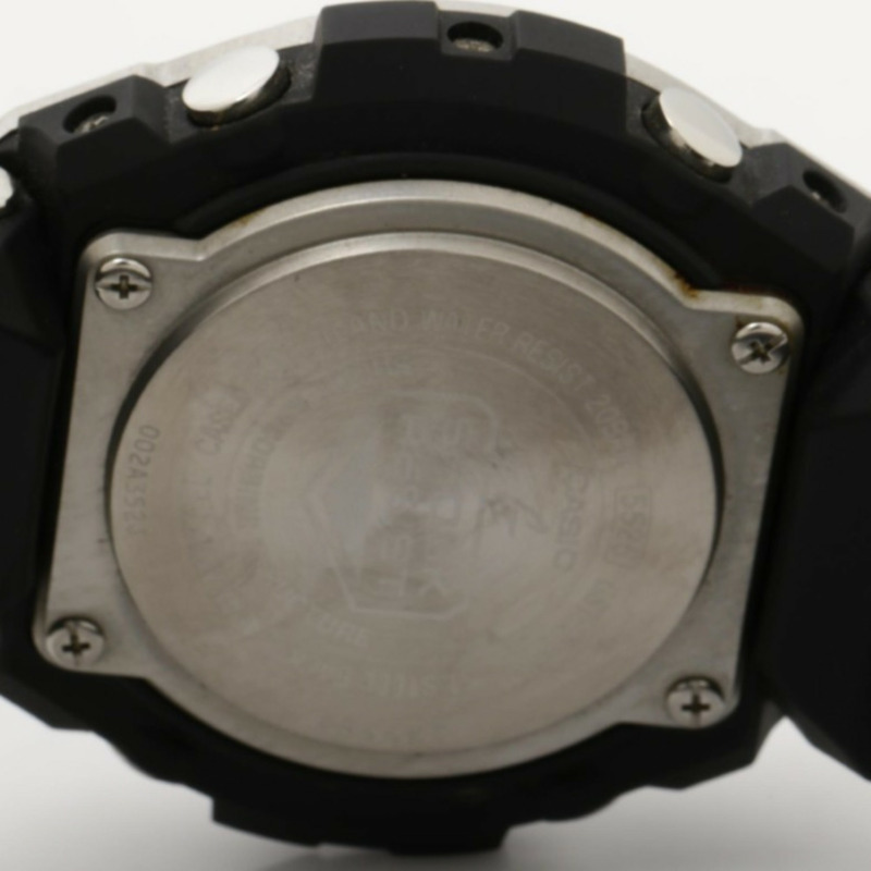 卡西歐 G-SHOCK GSTEEL GSTS3101A 黑色銀色樹脂/不鏽鋼男士手錶-3