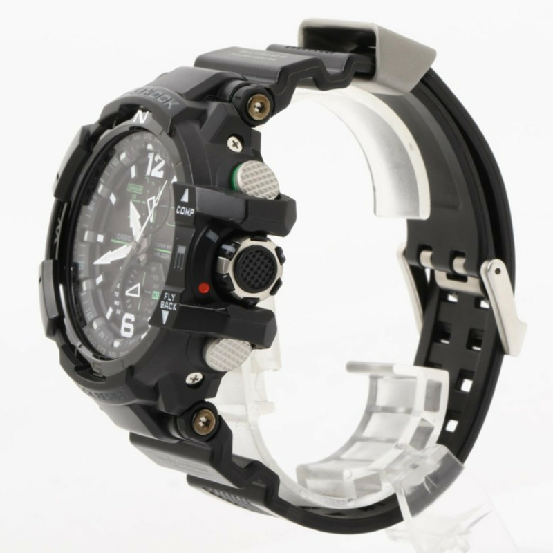 卡西歐 G-SHOCK MASTER OF G AIR GRAVITYMASTER GWA11001A3JF 黑色樹脂男士模擬手錶-1