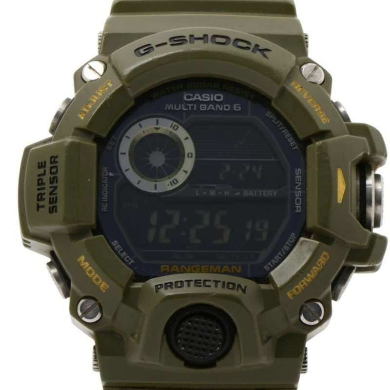 卡西歐 G-SHOCK Master of G Land Rangeman GW9400J 黑色卡其色樹脂男士數位手錶-0