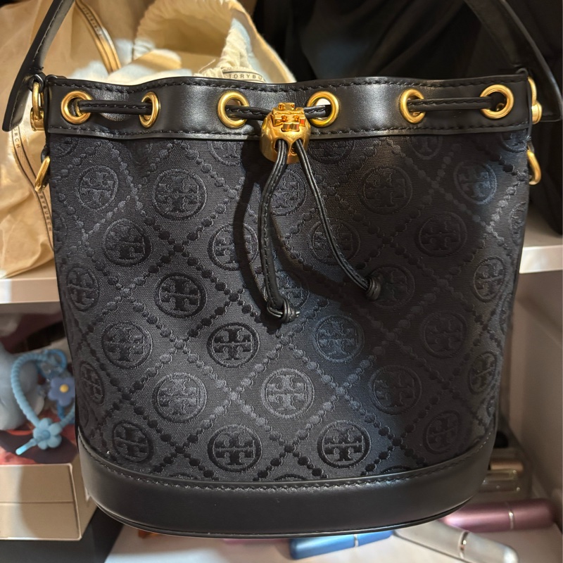 95新 Tory Burch 老花水桶包-0