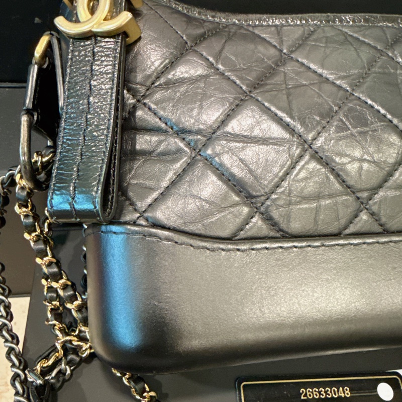 Chanel✨香奈兒流浪包 黑色小號 26開-9