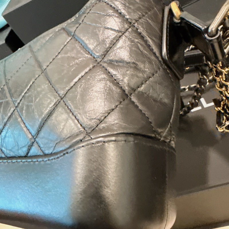 Chanel✨香奈兒流浪包 黑色小號 26開-13