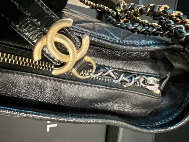 Chanel✨香奈兒流浪包 黑色小號 26開-21
