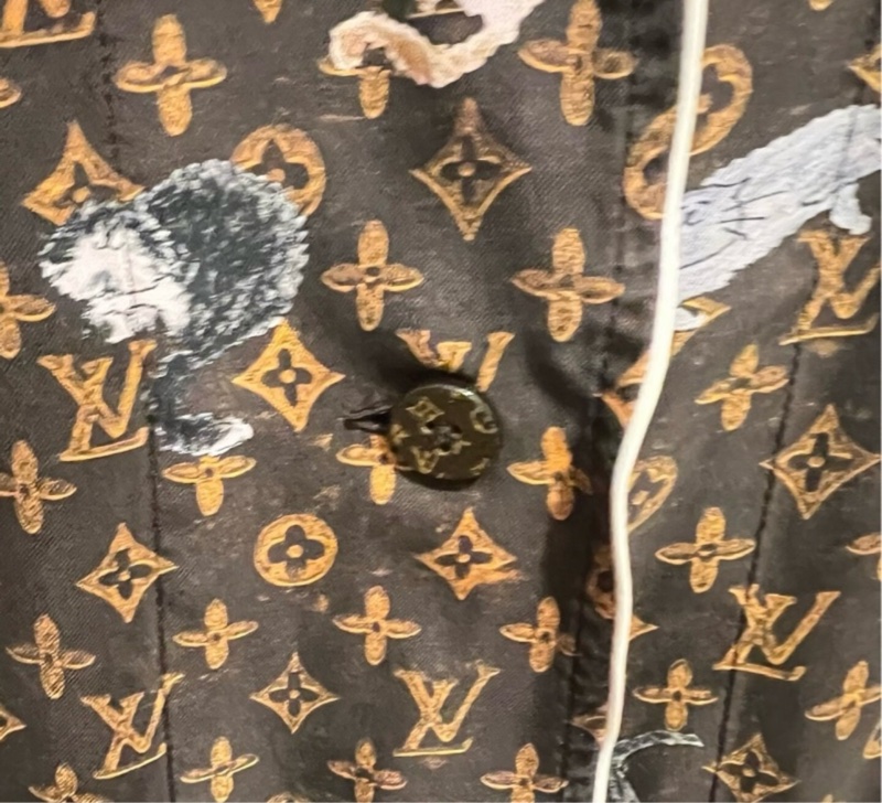 Lv真絲套裝34碼-1