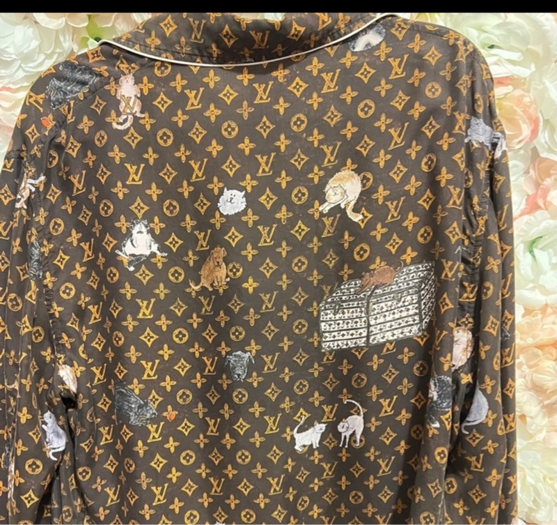 Lv真絲套裝34碼-2