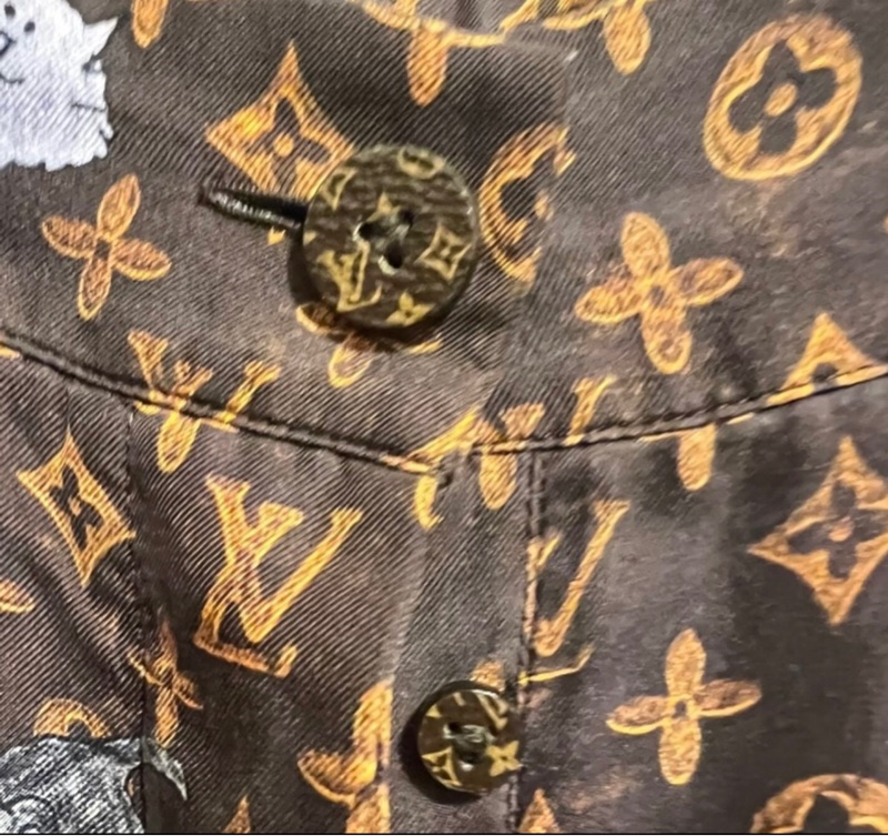 Lv真絲套裝34碼-5