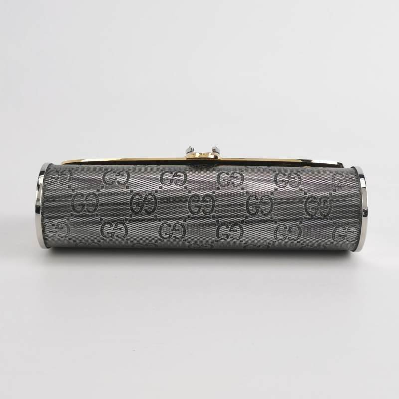 Gucci拼色雙G老花手拿包-4