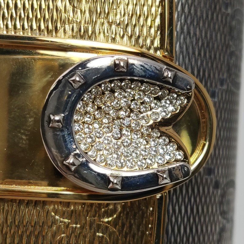 Gucci拼色雙G老花手拿包-9