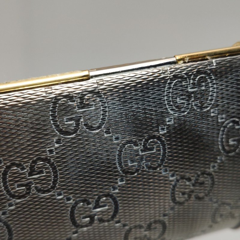 Gucci拼色雙G老花手拿包-12