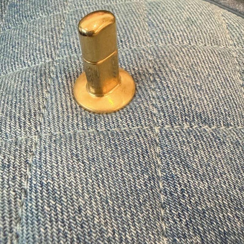 近全新🍀Chanel✨2024s牛仔丹寧郵差包馬鞍包 台灣購證-31