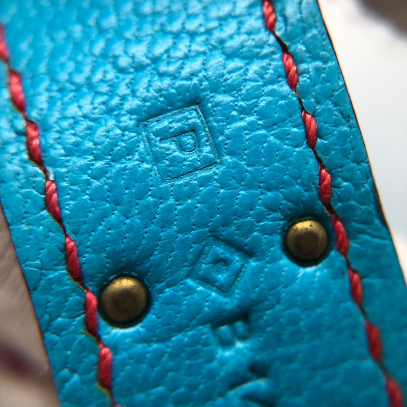 Hermes爱马仕糖果粉拼糖果蓝Birkin30-9